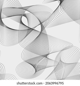 seamless pattern with wave lines