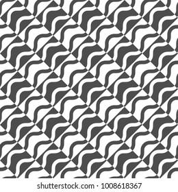 Seamless pattern of wave lines and rhombuses. Geometric background. Vector illustration. Good quality. Good design.