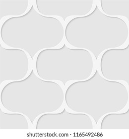 Seamless pattern of wave lines. Unusual lattice. Geometric background. Vector illustration. Good quality. Good design.