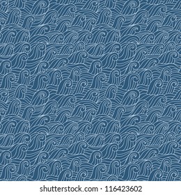 seamless pattern with waves
