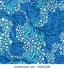 Seamless pattern of waves. 