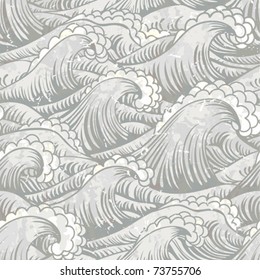 seamless pattern with waves