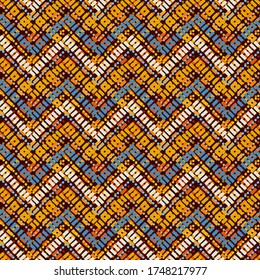 Seamless pattern with waves. Abstract background. Fabric design