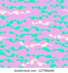 Seamless pattern waves background. Modern trendy hipster paintbrush line background. Ink brush strokes. Template for prints, wrapping paper, fabrics, covers, flyers, banners, posters and placards.