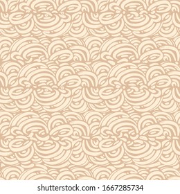 Seamless pattern with waves. Design for backdrops with sea, rivers or water texture. Repeating texture. Figure for textiles. Print for the cover of the book, postcards, t-shirts. Surface design.