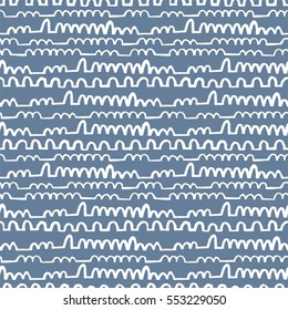 Seamless pattern with waves. Design for backdrops with sea, rivers or water texture. Background for poster or cover. Figure for textiles. 