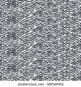Seamless pattern with waves. Design for backdrops with sea, rivers or water texture.