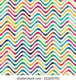 Seamless Pattern with waves for design fabric,backgrounds, package, wrapping paper, covers, fashion 