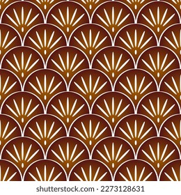 seamless pattern Waves and flowers for background,cover,gift wrap,wall decoration,wallpaper