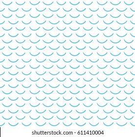 Seamless pattern with waves. Geometric ornament.