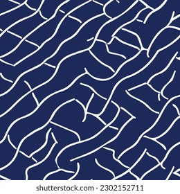 seamless pattern of waves vector art