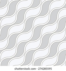 Seamless pattern of waves. Vector illustration.