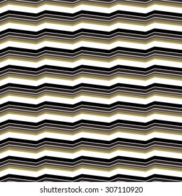 Seamless Pattern with waves / Seamless pattern with zigzags / Seamless pattern with geometric design for fabric, backgrounds, package, wrapping paper, covers, fashion