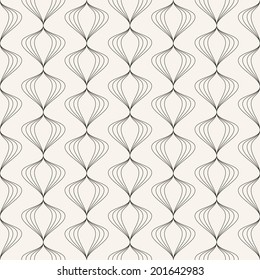 Seamless pattern. Wavy line repeating background