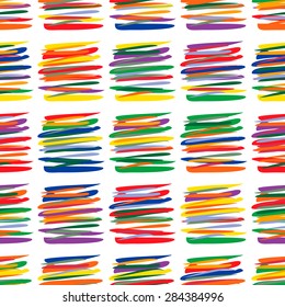Seamless pattern of wavy line stripes. Vector illustration. Stylish abstract background