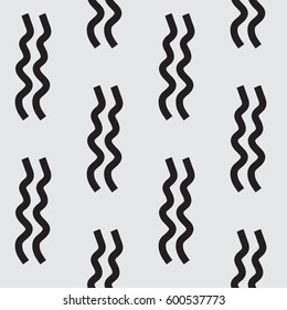 Seamless pattern with wavy lines