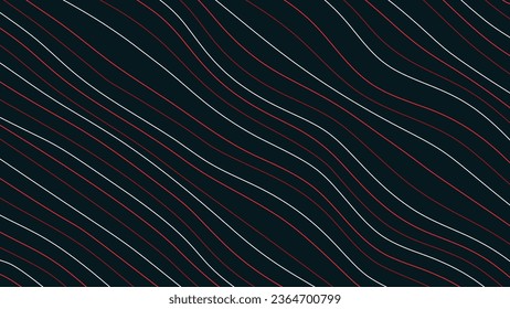 Seamless pattern. Wavy lines background.