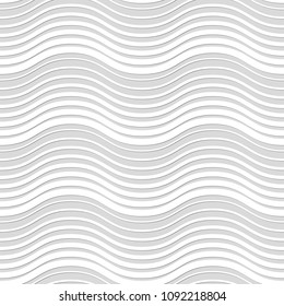 Seamless pattern of wavy lines. Geometric background. Vector illustration. Good quality. Good design.