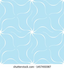 Seamless pattern of wavy lines. Geometric background.