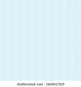 Seamless pattern of wavy lines. Geometric background. Vector illustration. Good quality. Good design.