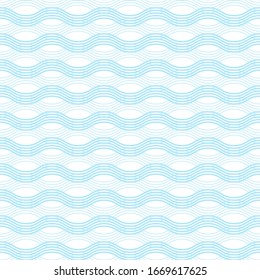 Seamless pattern of wavy lines. Geometric background. Vector illustration. Good quality. Good design.