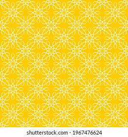 Seamless pattern of wavy lines. Geometric orange background.