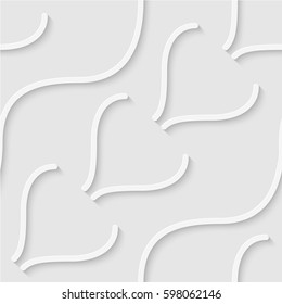 Seamless pattern of wavy lines. Soft background. Geometric wallpaper. Vector illustration. Good quality. Good design.