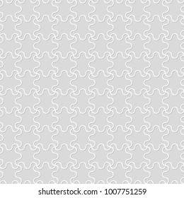 Seamless pattern of wavy lines. Unusual lattice. Geometric background. Vector illustration. Good quality. Good design.