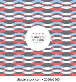 Seamless pattern, wavy, modern
