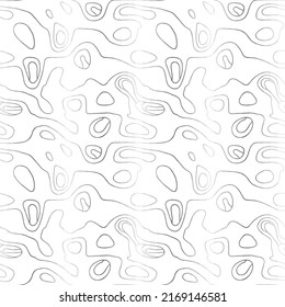 Seamless pattern with wavy stripes. Hand drawn vector illustration. Flat color design.