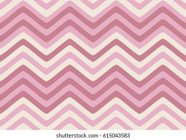 Seamless pattern with wavy stripes of summer colors. Vector repeating texture.