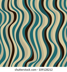 seamless pattern with wavy stripes. vector endless background