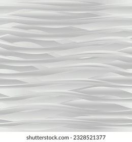 Seamless pattern with wavy stripes volume. Editable Vector illustration