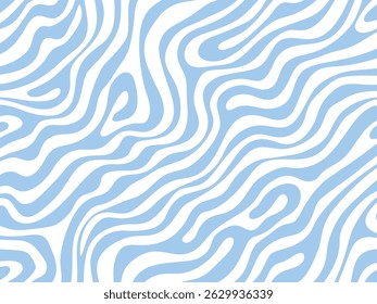 Seamless pattern with wavy and swirled brush strokes