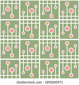Seamless pattern for web, ads, textile, printed goods and for any design project. Abstract decor will attract attention and transform any surface.