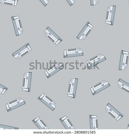 seamless pattern web fax machine cartoon. document paper, telephone business, technology tele web fax machine sign vector