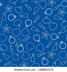 Seamless pattern for wedding or Valentine's day decoration