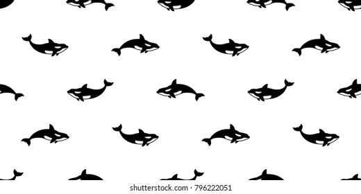 seamless pattern whale dolphin shark fin wallpaper isolated background