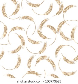 Seamless Pattern Of Wheat