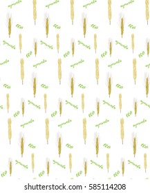 seamless pattern wheat germ