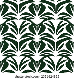 Seamless pattern where floral motifs are reimagined through simple line art. The design blends nature's elegance with modern minimalism, perfect for a range of contemporary projects.