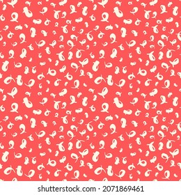 Seamless pattern with whimsical grunge strokes