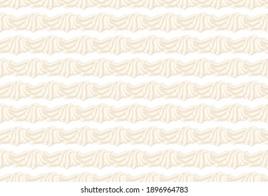 Seamless pattern of whipped cream illustration