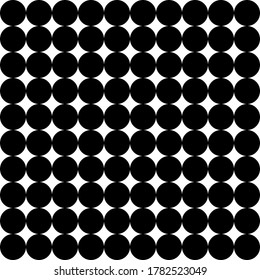 Seamless pattern. White  background with black circles . Vector illustration.