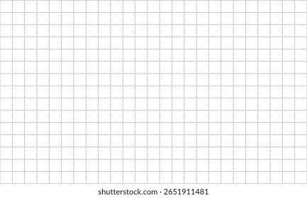 Motif harmonieux d'arrière-plan blanc avec une grille de lignes en pointillés noirs, créant une texture visuelle propre et organisée. Idéal pour les arrière-plans et les templates de design.