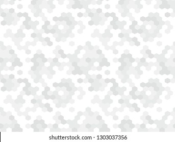 Seamless pattern white background for packing hexagons gray white abstraction print vector