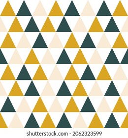 Seamless pattern. White background with triangle . Vector illustration.