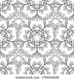 Patrón transparente de rayas blancas y negras, chevron zigzag, rayas onduladas, silueta de textura transparente. Modelo de contorno de vectores dibujado a mano para tarjetas, bodas, papel envolvente.