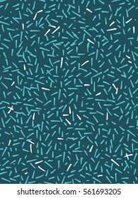 Seamless pattern in white and blue colors. Ink and brush. Hand drawn. Vector illustration.