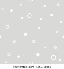 seamless pattern white circles on grey background